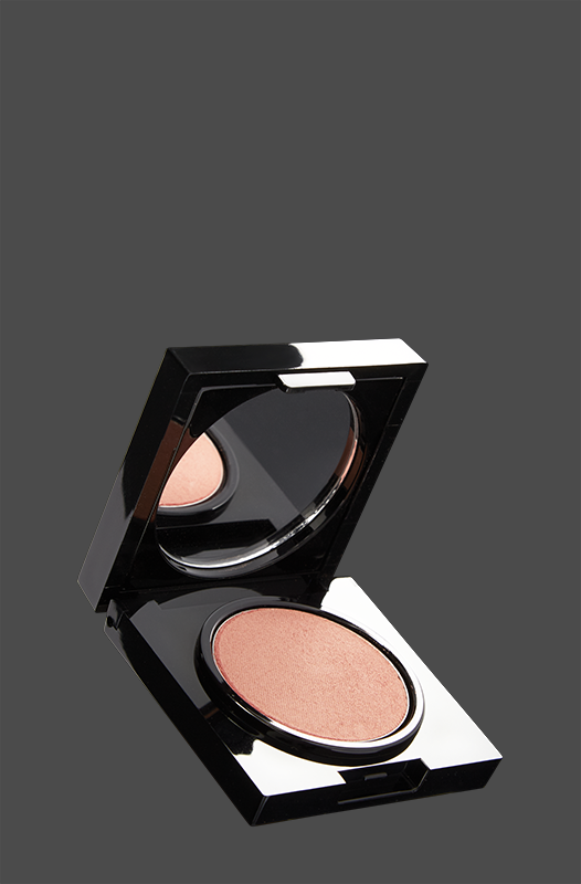 Sleek brandable compact with mirror — Pinnacle Cosmetics private label