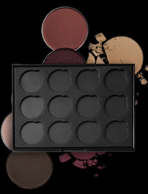 Create your own custom eyeshadow palette private label cosmetics made in Canada