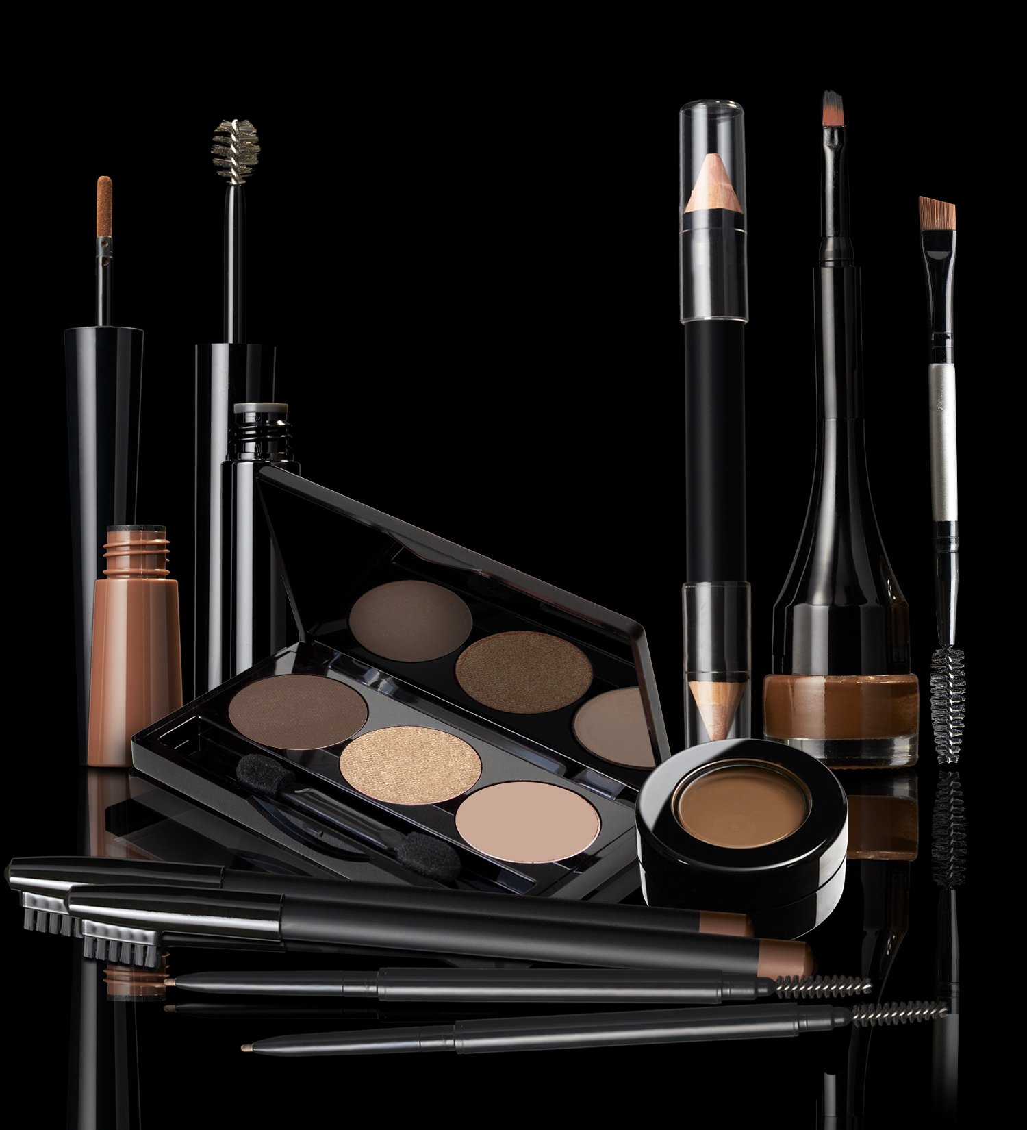 Professional Brow Sampler Sets including brow tints, pencils, and shapers