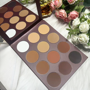 12 Color Private Label Makeup Face Contour Cosmetics Matte Pressed Powder Palette