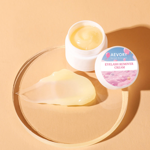 Custom logo White Label Vegetarian 10g Cream Lash Adhesive Cleaner Eyelash Extension Glue Remover