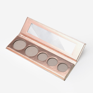 Rose Gold 5 Color Makeup Eyeshadow Palette With Mirror